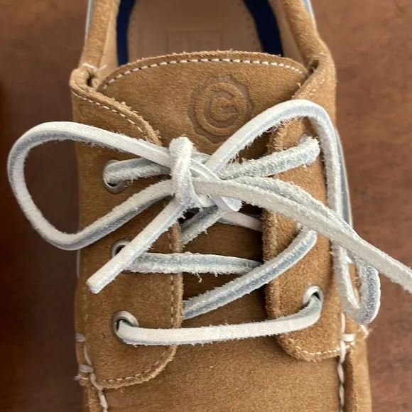 Greats Brand Men's Brooklyn Boat Suede Shoes Sz 9.5Nubuck Vibram Tan Leather