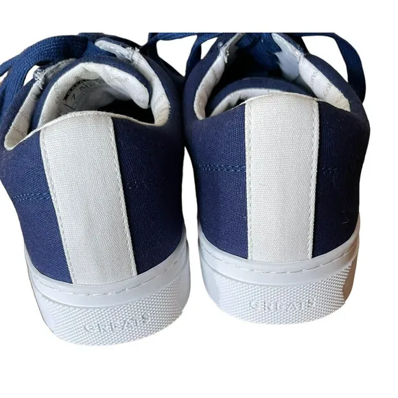 GREATS Brooklyn Men's Size 7 Blue &amp; White Canvas Shoes Sneakers