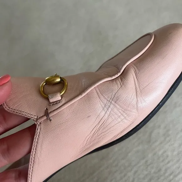 Gucci Pink Loafer Slides​​​​