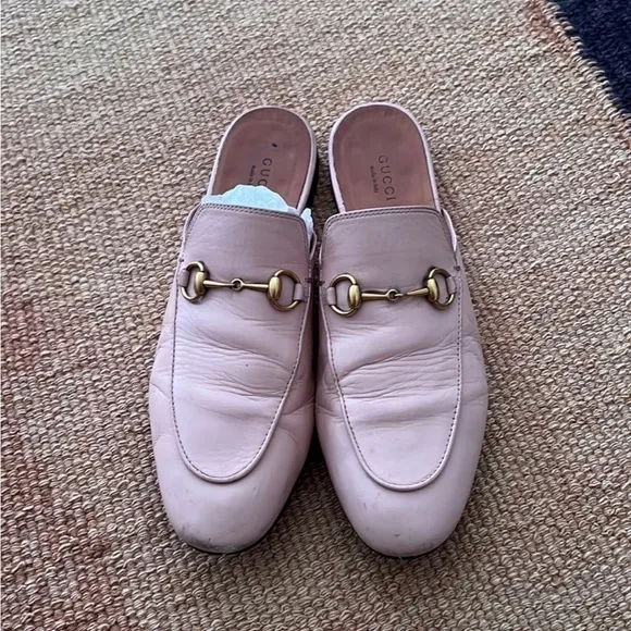 Gucci Pink Loafer Slides​​​​