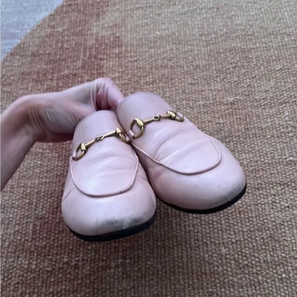 Gucci Pink Loafer Slides​​​​