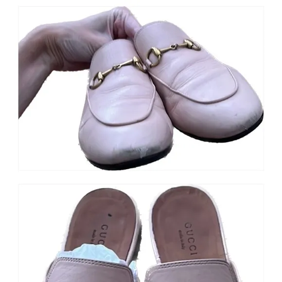 Gucci Pink Loafer Slides​​​​