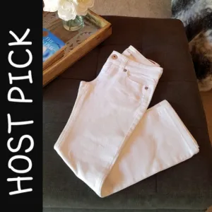 GUESS White Denim Straight Jeans from Italy - size 27