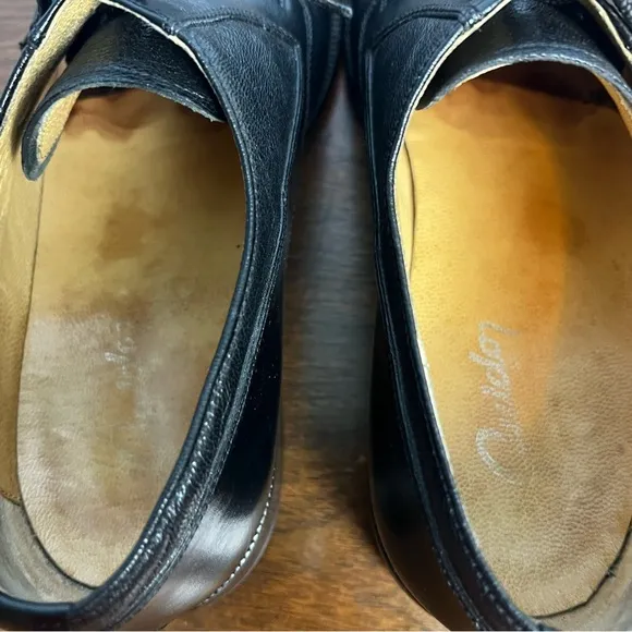 Guido‎ - Men’s Black Leather Derby Shoes Lace Up - Sz. 39