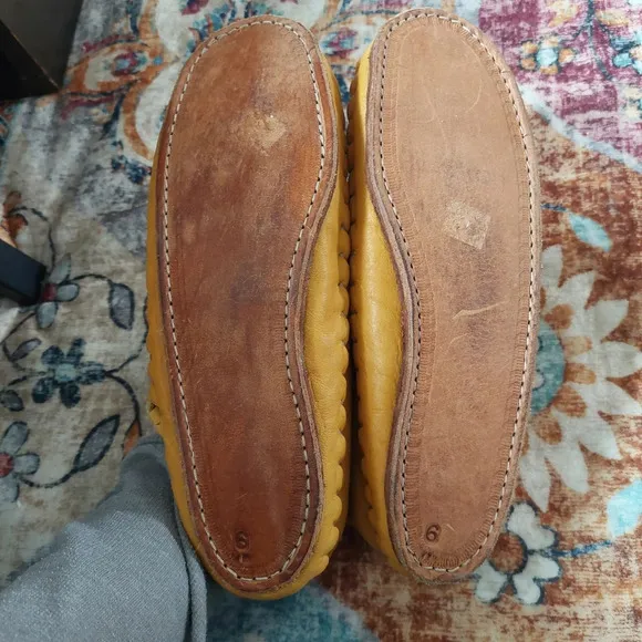 Handmade Buffalo Hide Deer Skin Suede Cherokee Moccasins Women's Size 6