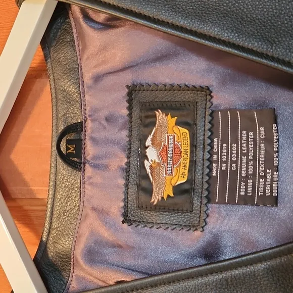 Harley-Davidson Genuine Leather Motorcycle Vest