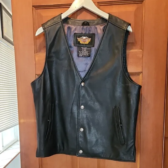 Harley-Davidson Genuine Leather Motorcycle Vest