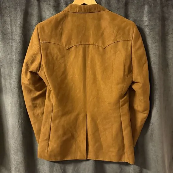 Harmony Western Wear | Brown Faux Suede Blazer | Men’s 40 Western Jacket