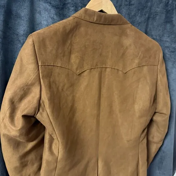 Harmony Western Wear | Brown Faux Suede Blazer | Men’s 40 Western Jacket