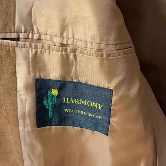 Harmony Western Wear | Brown Faux Suede Blazer | Men’s 40 Western Jacket
