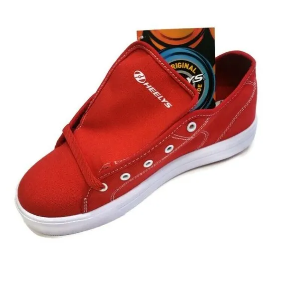 HEELYS Red Pro 20 Canvas Upper Skate Shoes HES10456 Red White Mens Size 8