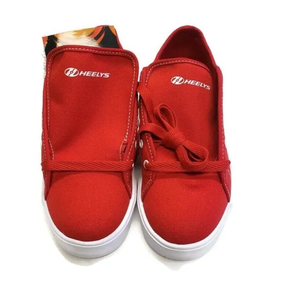 HEELYS Red Pro 20 Canvas Upper Skate Shoes HES10456 Red White Mens Size 8
