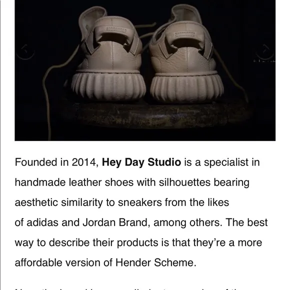 Heyday studio yeezy tribute leather sneaker