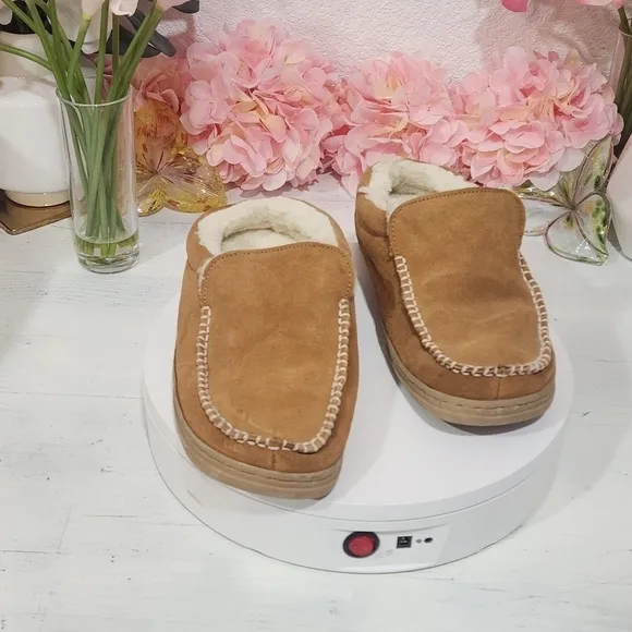 High Sierra Andy Suede Slippers Lined Size 9M