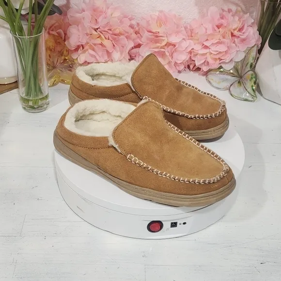 High Sierra Andy Suede Slippers Lined Size 9M