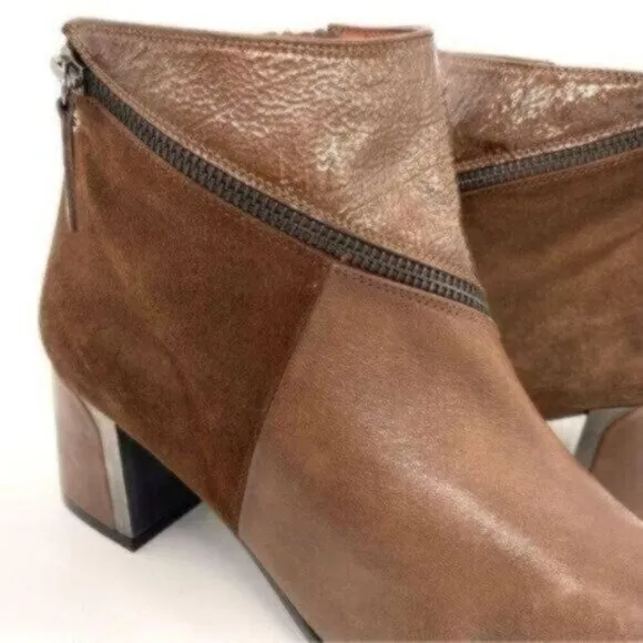 Hispanitas Alondra Brown Suede Leather Boots