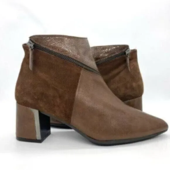 Hispanitas Alondra Brown Suede Leather Boots