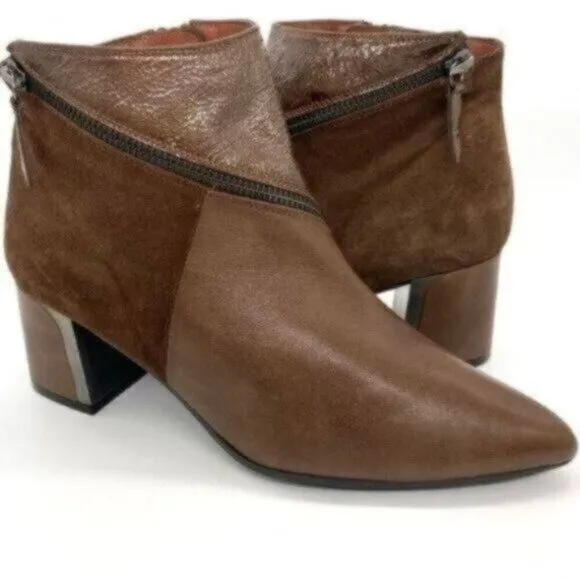 Hispanitas Alondra Brown Suede Leather Boots