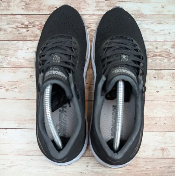 Hoka One One Cavu 2 ProFly Black Gray White Canvas Athletic Sneakers Shoe Men 10