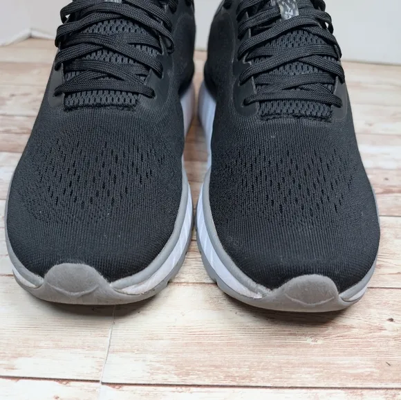 Hoka One One Cavu 2 ProFly Black Gray White Canvas Athletic Sneakers Shoe Men 10