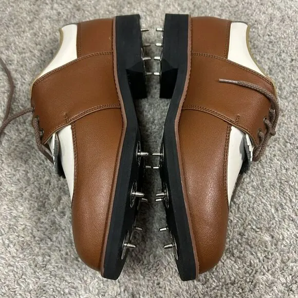 Honma Golf Shoes Women's 7.5 US 23.5 Japan Brown White Leather‎ New in Box