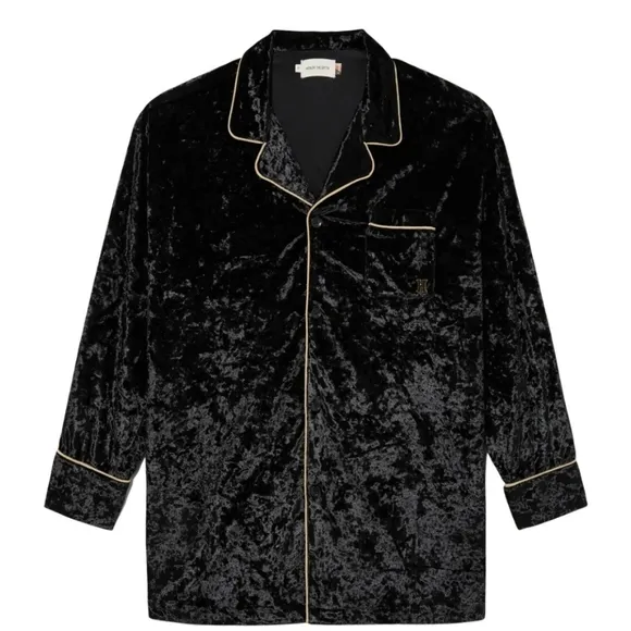 Honor the Gift Velvet PJ Style Top Oversized NWT Large -2XL P2P 26&quot;