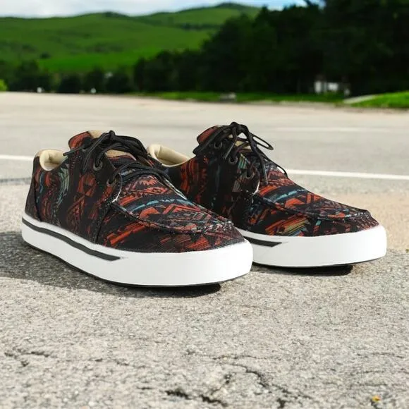 Hooey Twisted X Mens Loper Blue Aztec Casual Shoes Sneakers Size 10 US Brand New