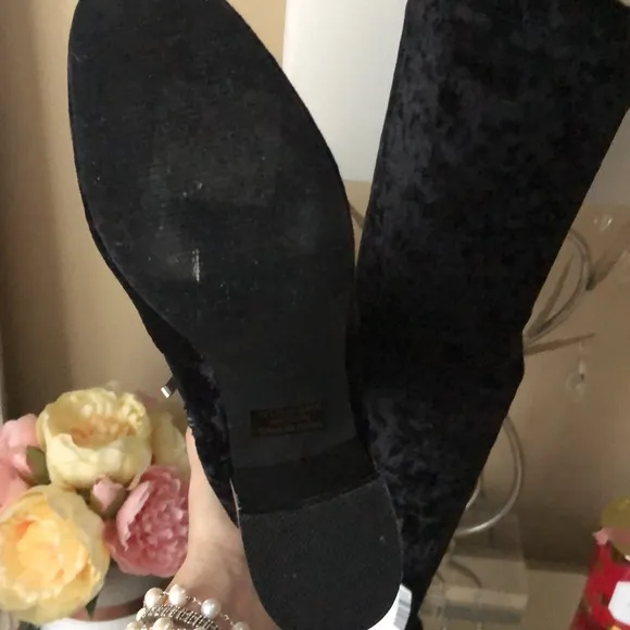 HOTKISS Over the Knee Velvet Heeled Boots