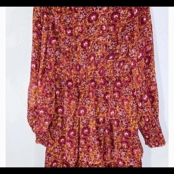 House of Harlow 1960 Tiered Mini Floral Dress NWT Sz 8