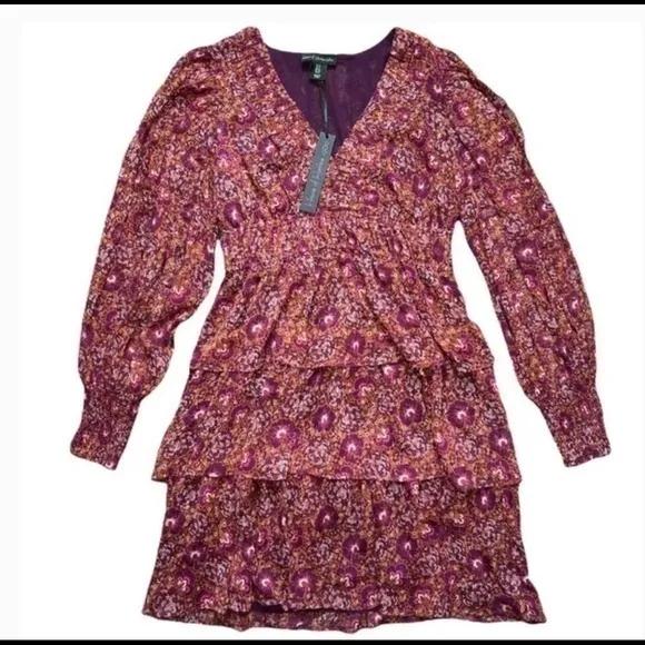 House of Harlow 1960 Tiered Mini Floral Dress NWT Sz 8