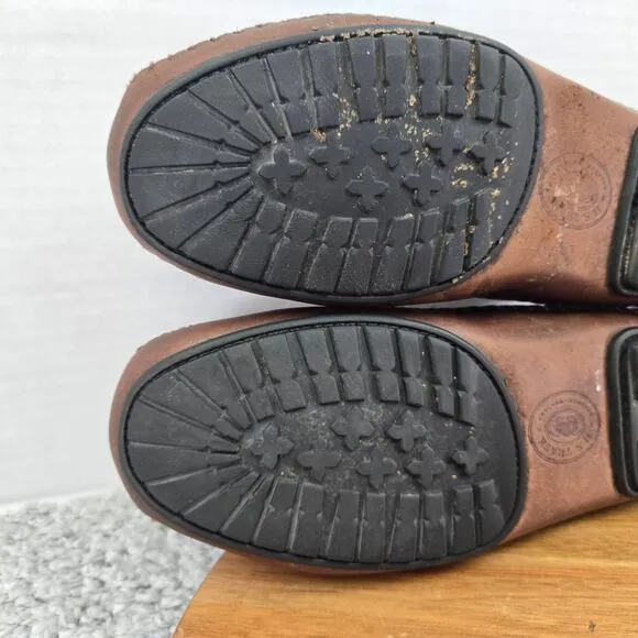 H.S. Trask Bozeman Montana Brown Leather Boat Tassel Driving Moccasin Mens 9.5