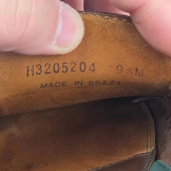 H.S. Trask Bozeman Montana Brown Leather Boat Tassel Driving Moccasin Mens 9.5