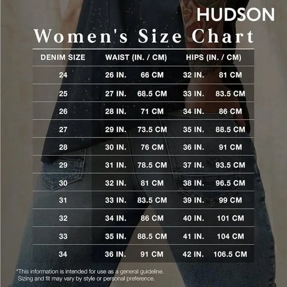 HUDSON ‘Barbara’ High-Rise Super Skinny AnkleJean in Brighton Size 28