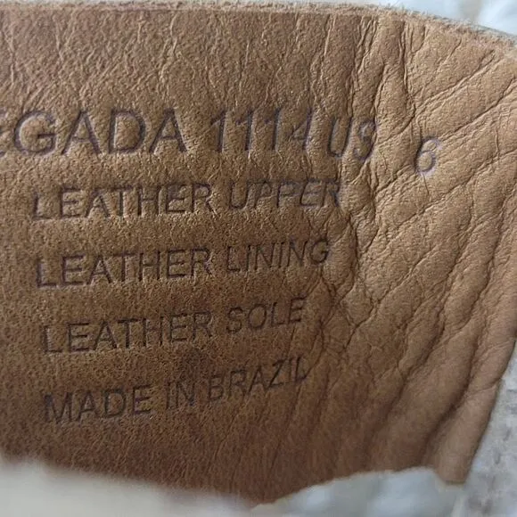Hunter Anegada Espadrille Size 6 Wedges Tan Leather Straps Shoes