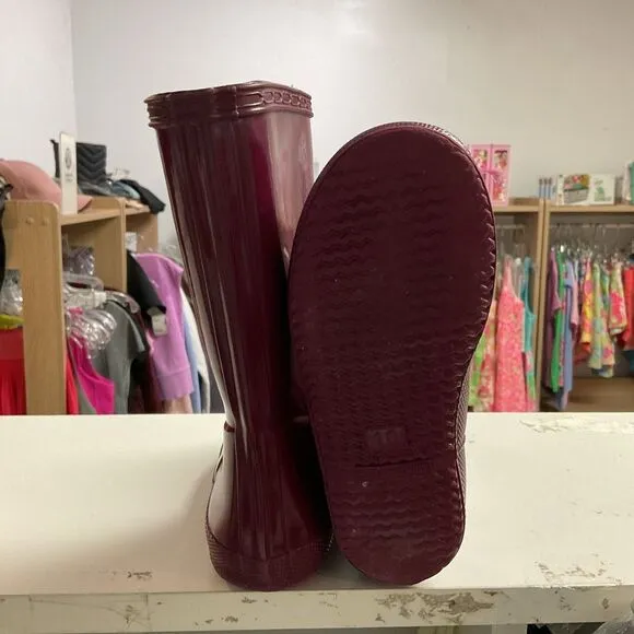 Hunter boots little girls size 10