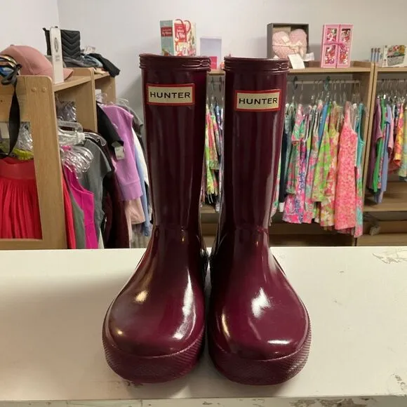 Hunter boots little girls size 10