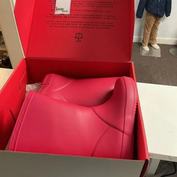 Hunter boots little girls size 10