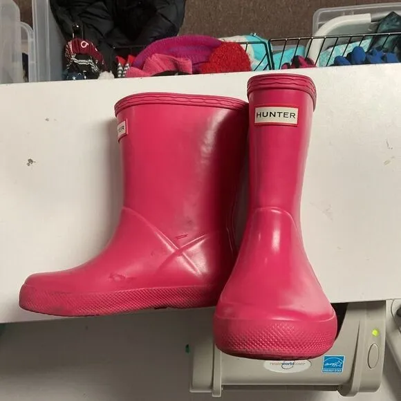 Hunter boots little girls size 8