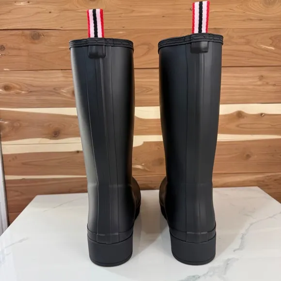 Hunter Rain Boots Platform Waterproof Tall Fashion Boots US 9