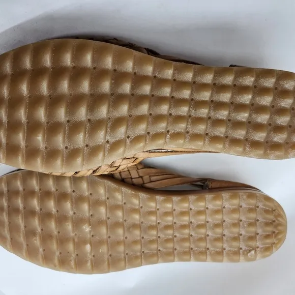 Hurachies Leather Flats Rubber Soles Sz 7