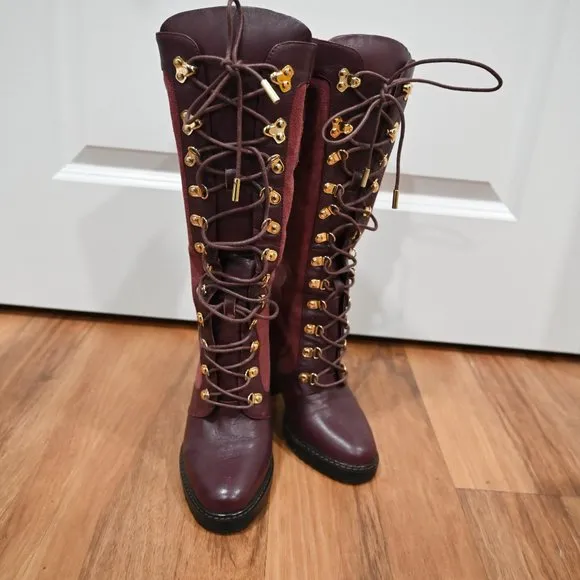 I AM Jenniferle Driftwood Expedition Heeled Boots | Size 36