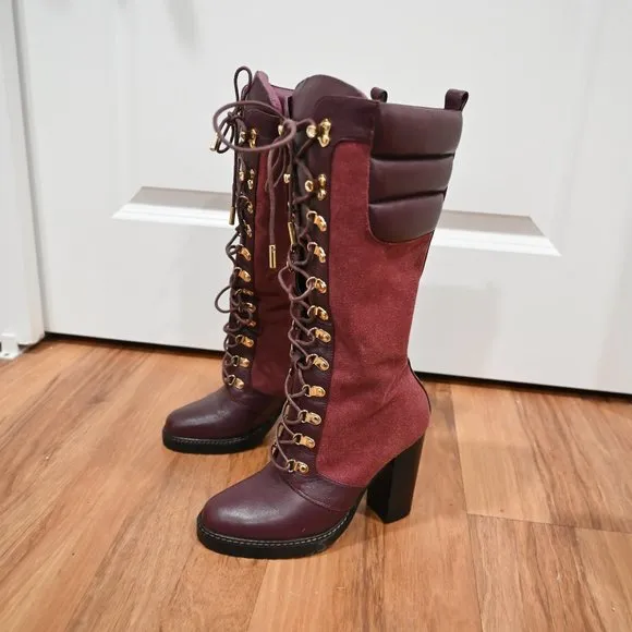 I AM Jenniferle Driftwood Expedition Heeled Boots | Size 36