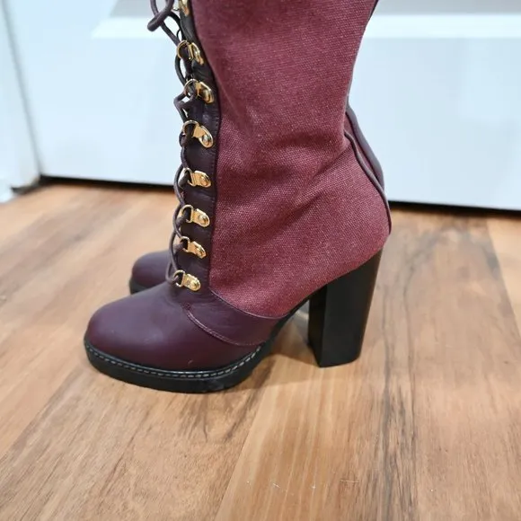 I AM Jenniferle Driftwood Expedition Heeled Boots | Size 36