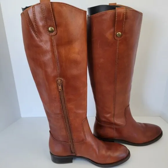 I.N.C. International Concepts Fawne Leather Knee High Boots Women's Size 6