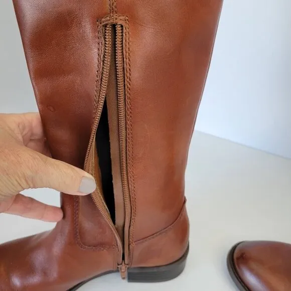 I.N.C. International Concepts Fawne Leather Knee High Boots Women's Size 6
