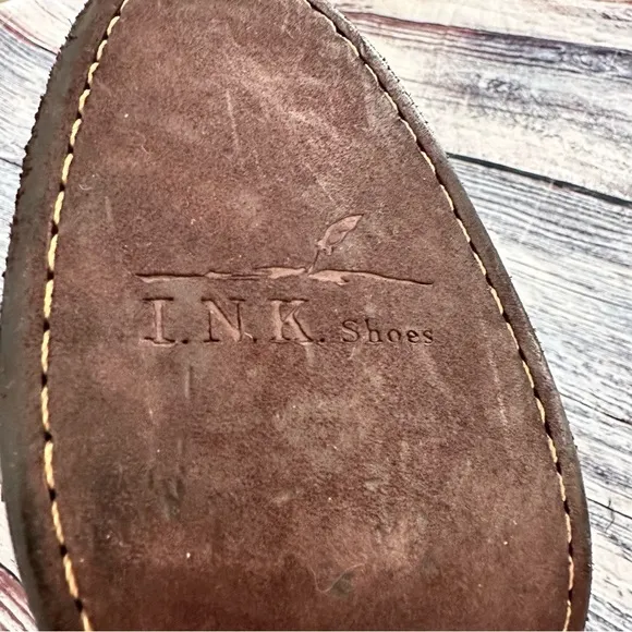 I.N.K. Shoes Vintage Brown Leather and Suede Western Style Booties​