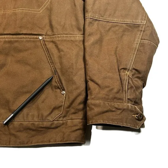 Irish Setter by Red Wing Shoes Mens Coat 2XL Brown Canvas Hood Work Chore Barn