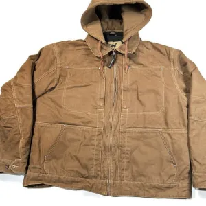 Irish Setter by Red Wing Shoes Mens Coat 2XL Brown Canvas Hood Work Chore Barn