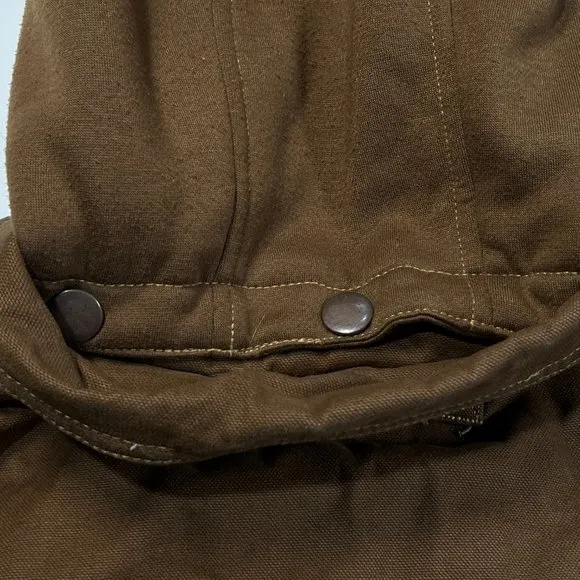 Irish Setter by Red Wing Shoes Mens Coat 2XL Brown Canvas Hood Work Chore Barn