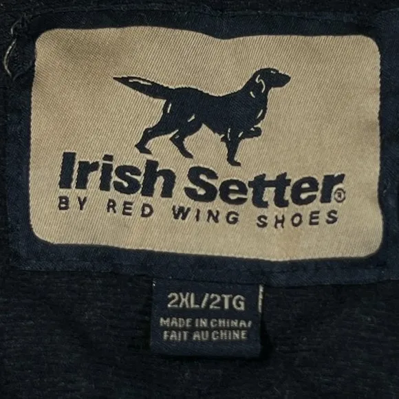 Irish Setter by Red Wing Shoes Mens Coat 2XL Brown Canvas Hood Work Chore Barn
